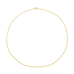 Chaîne en or jaune, maille forçat