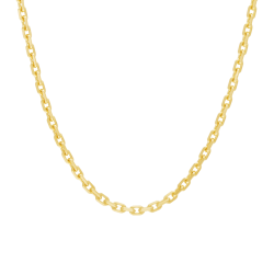 Chaîne en or jaune, maille forçat