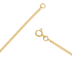 Chaine en or jaune, maille gourmette