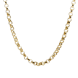 Chaîne en or jaune, maille jaseron