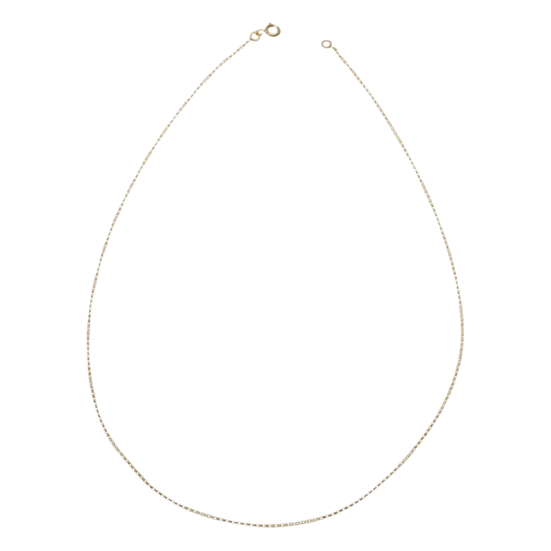 Chaîne en or jaune, maille jaseron
