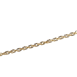 Chaîne en or jaune, maille fantaisie