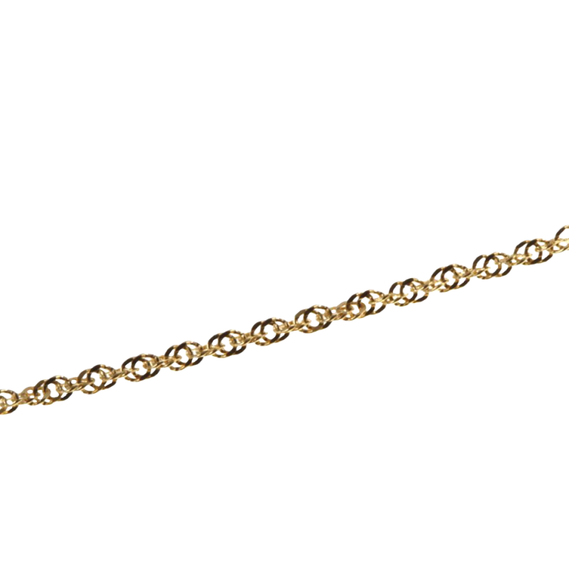 Chaîne en or jaune, maille fantaisie