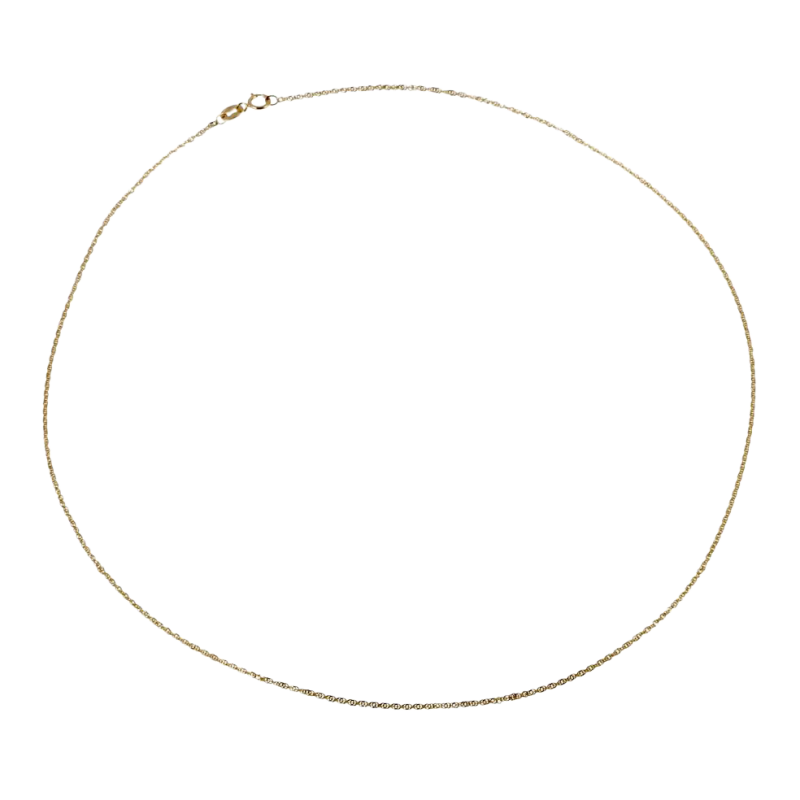 Chaîne en or jaune, maille fantaisie