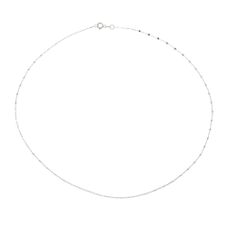 Chaîne en or gris maille fantaisie