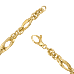 Collier en or jaune, maille fantaisie