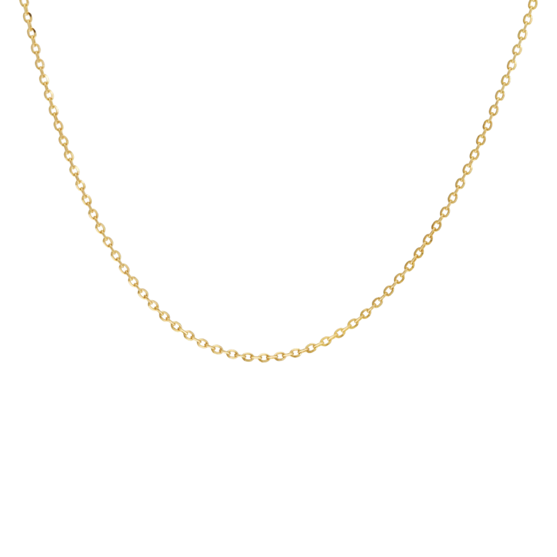 Chaîne en or jaune, maille forçat