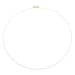 Chaîne en or jaune, maille forçat