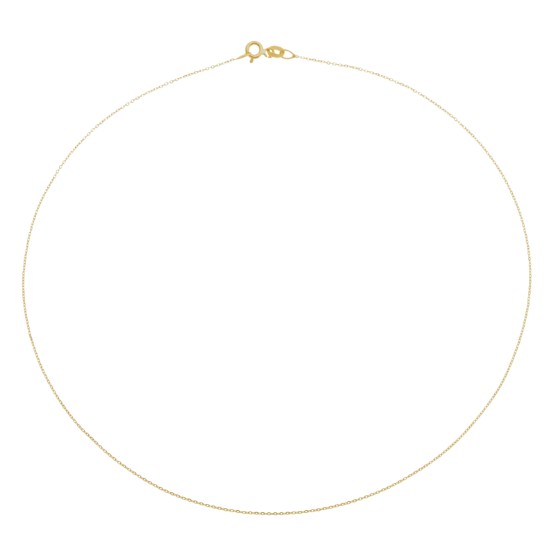 Chaîne en or jaune, maille forçat