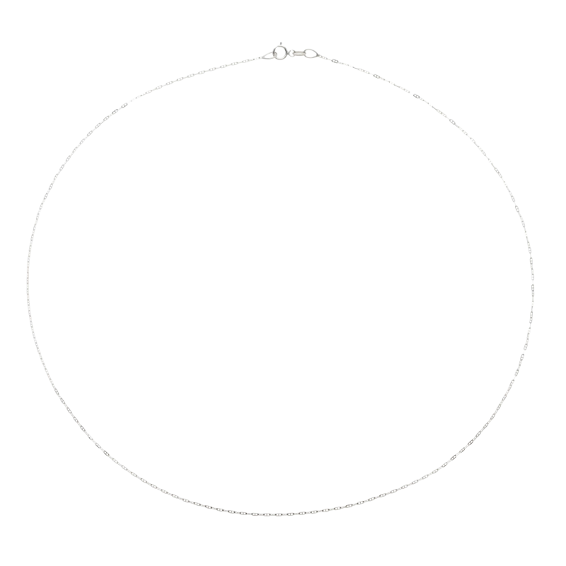 Chaîne en or gris, maille marine