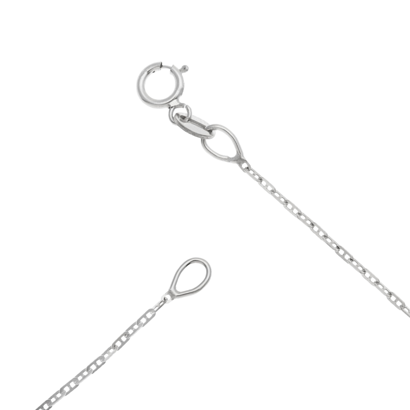 Chaîne en or gris, maille marine