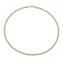 Collier en 3 ors tressés