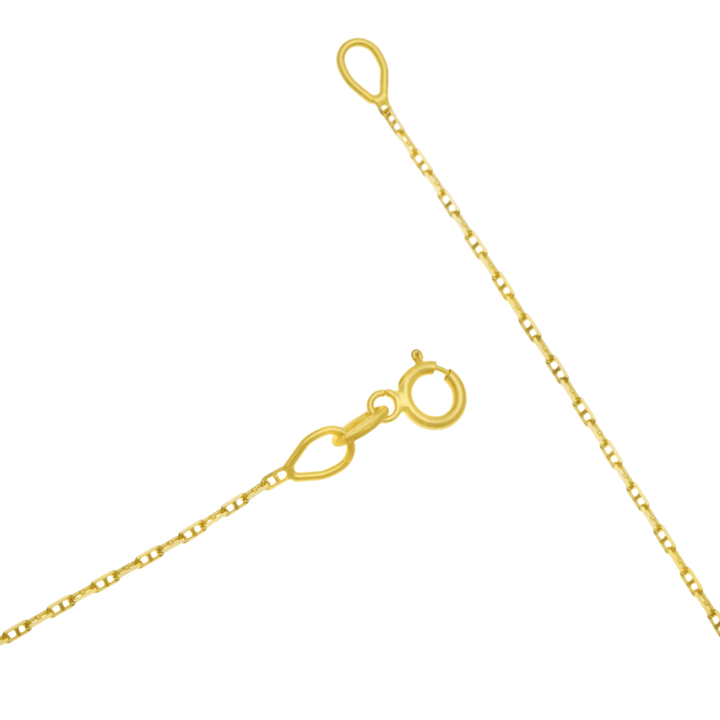 Chaîne en or jaune, maille marine