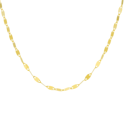 Collier en or jaune, maille fantaisie