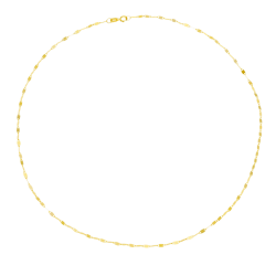 Collier en or jaune, maille fantaisie