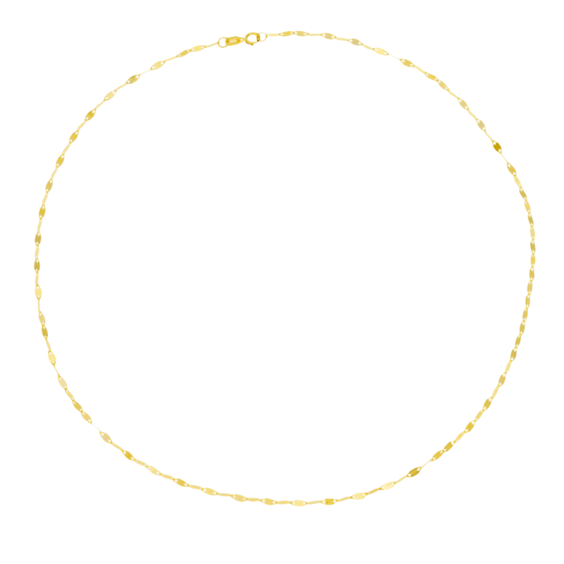 Collier en or jaune, maille fantaisie