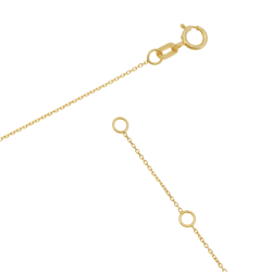 Collier or jaune, oxyde de zirconium