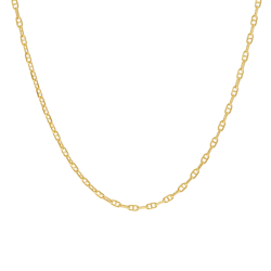 Chaîne en or jaune, maille marine forçat 1.5 mm