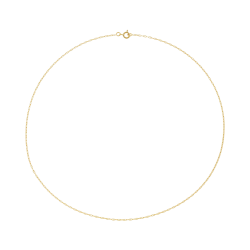 Chaîne en or jaune, maille marine forçat 1.5 mm