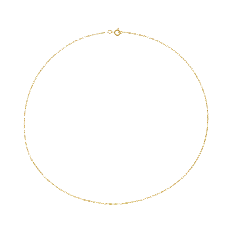 Chaîne en or jaune, maille marine forçat 1.5 mm