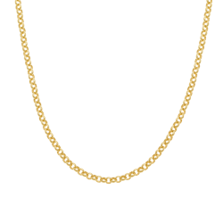 Chaîne en or jaune, maille jaseron