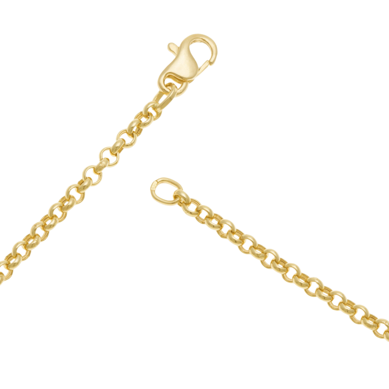 Chaîne en or jaune, maille jaseron