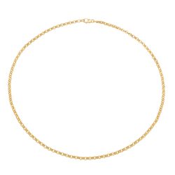 Collier en or jaune, maille jaseron