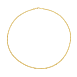 Collier en or jaune, maille anglaise