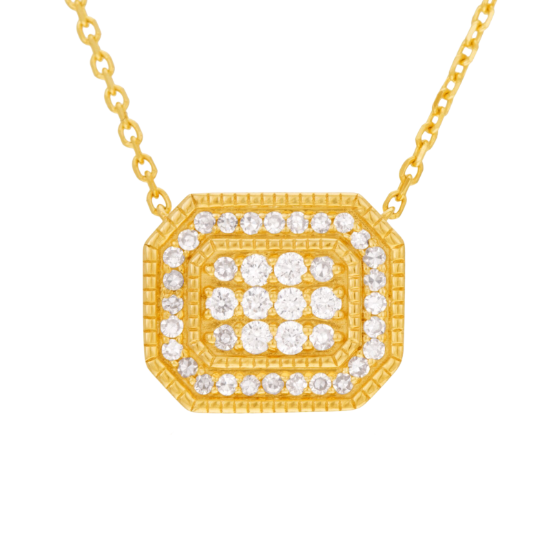 Collier en or jaune et diamants