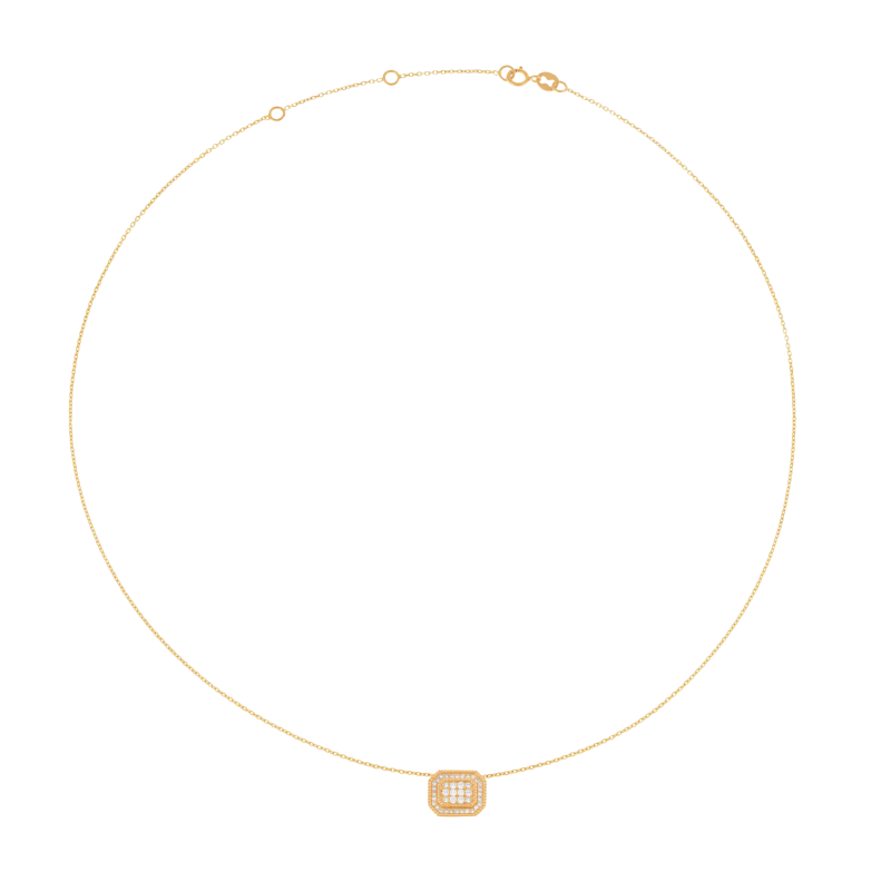 Collier en or jaune et diamants