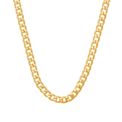 Collier en or jaune maille gourmette