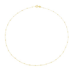 Chaîne en or jaune maille boule 