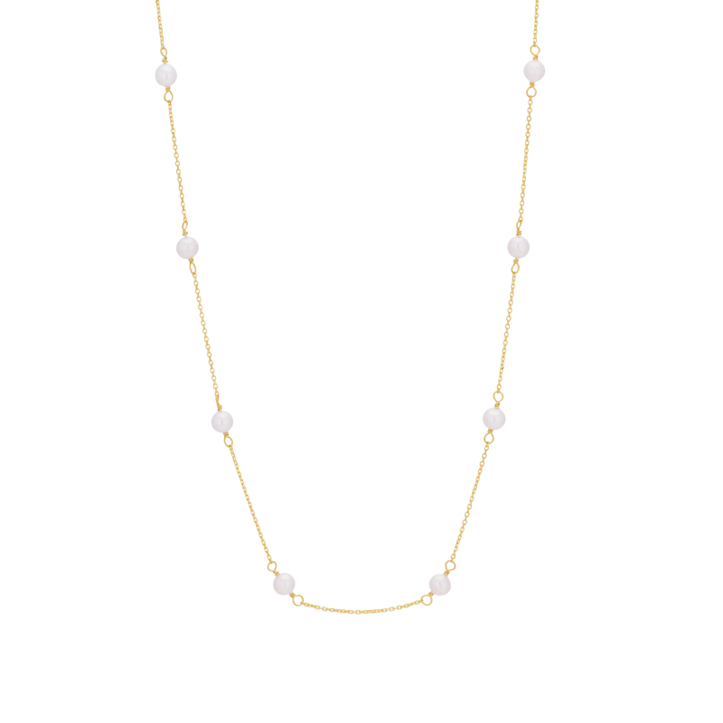 Collier en or jaune et perles de culture