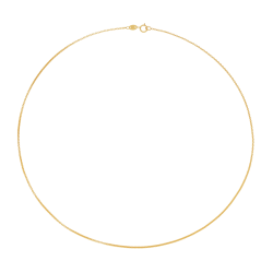 Collier en or jaune, maille pop corn