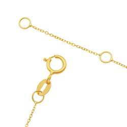 Collier en or jaune, onyx et spinelles