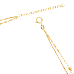 Collier en or jaune, double chaîne