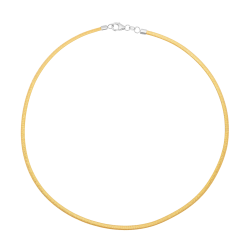 Collier en or jaune et rhodié