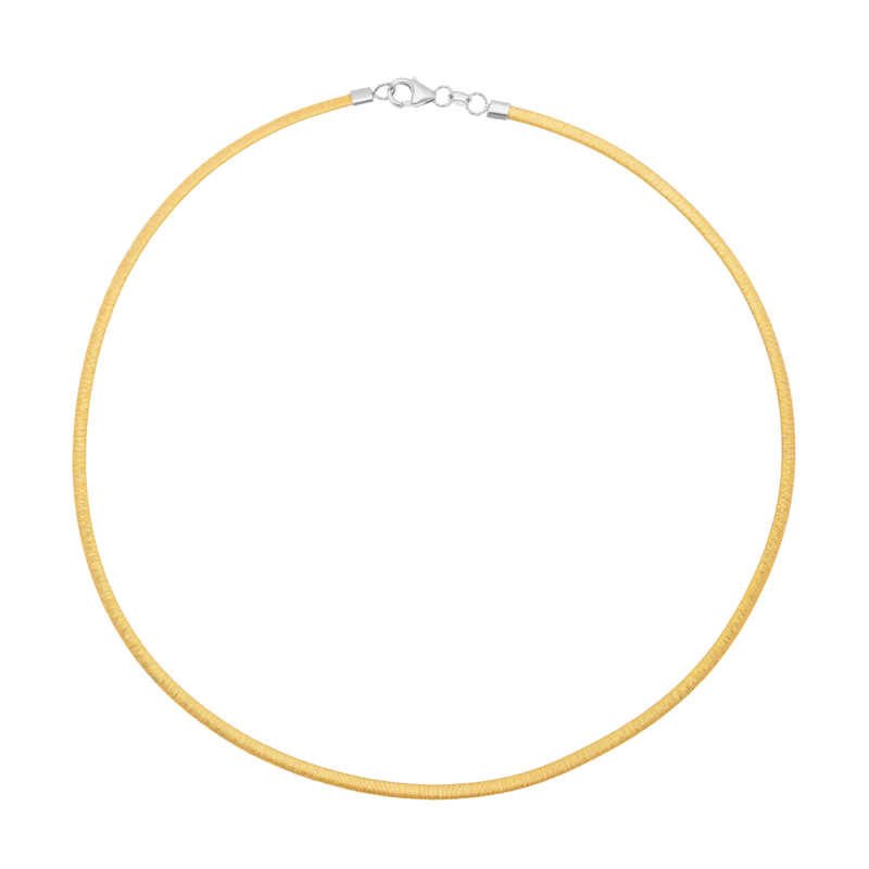 Collier en or jaune et rhodié