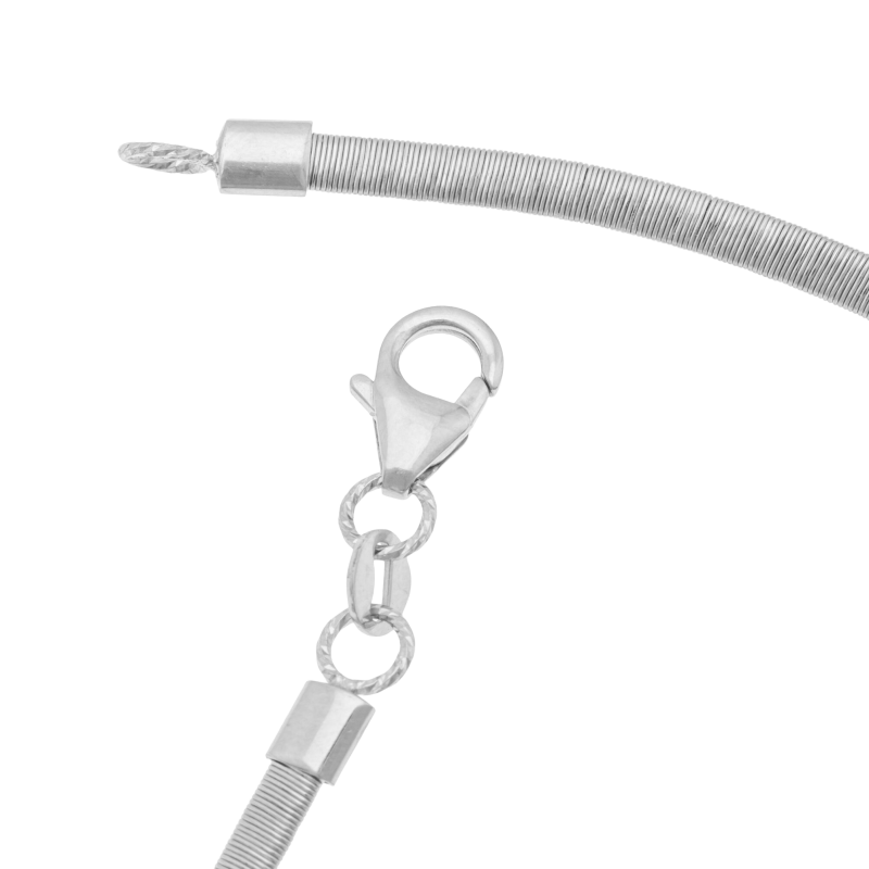 Collier en or jaune et rhodié