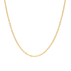 Chaîne en or jaune, maille forçat