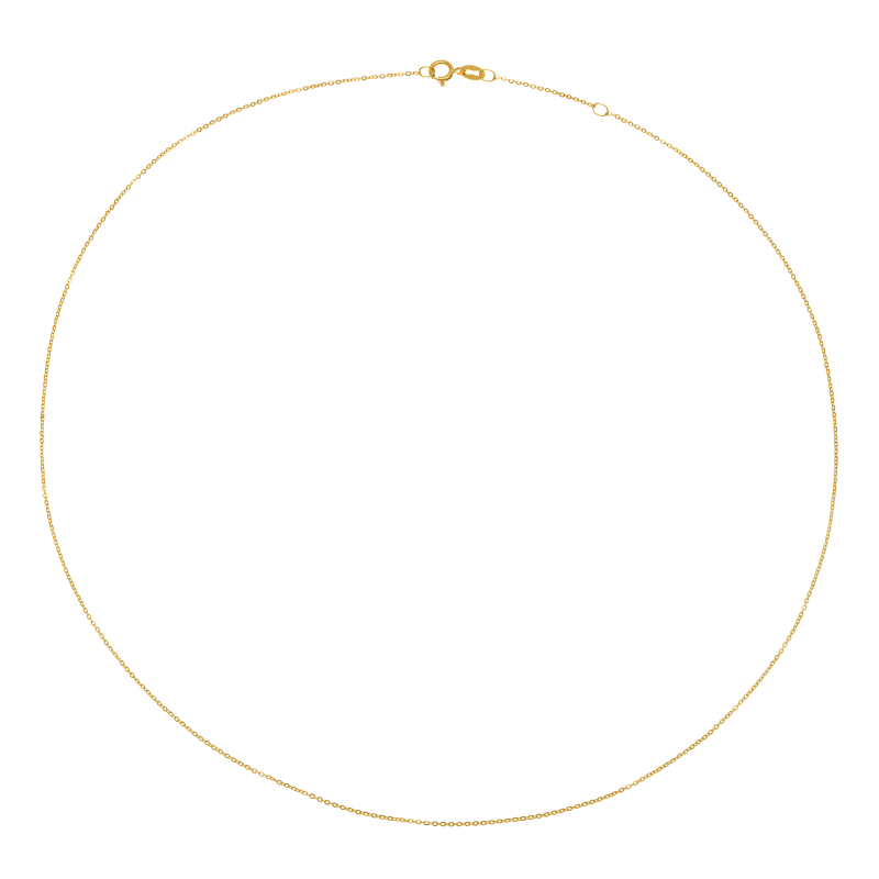 Chaîne en or jaune, maille forçat