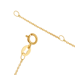 Chaîne en or jaune, maille forçat