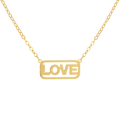 Collier en or jaune, love