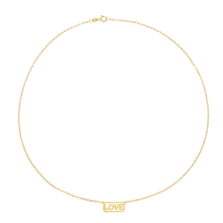 Collier en or jaune, love