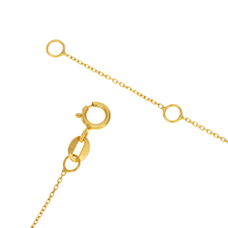 Collier en or jaune, coeur