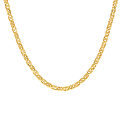 Collier en or jaune, maille marine
