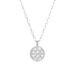 Collier en or gris et diamants