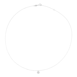 Collier en or gris et diamants