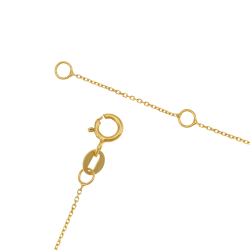 Collier en or jaune et amazonite