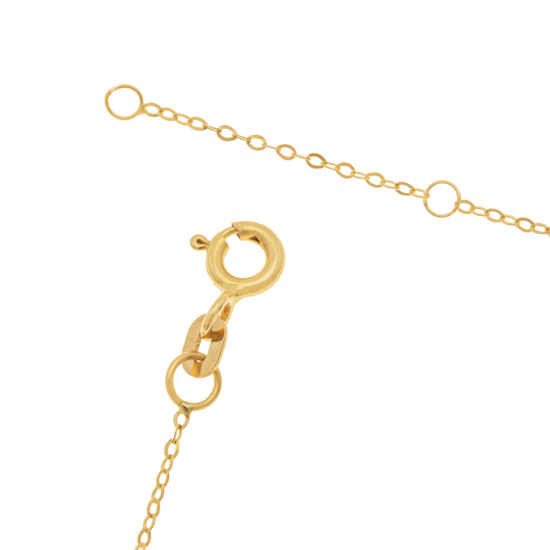 Collier en or jaune, arbre de vie